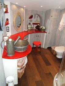 Salle de Bain Rouge Chinois