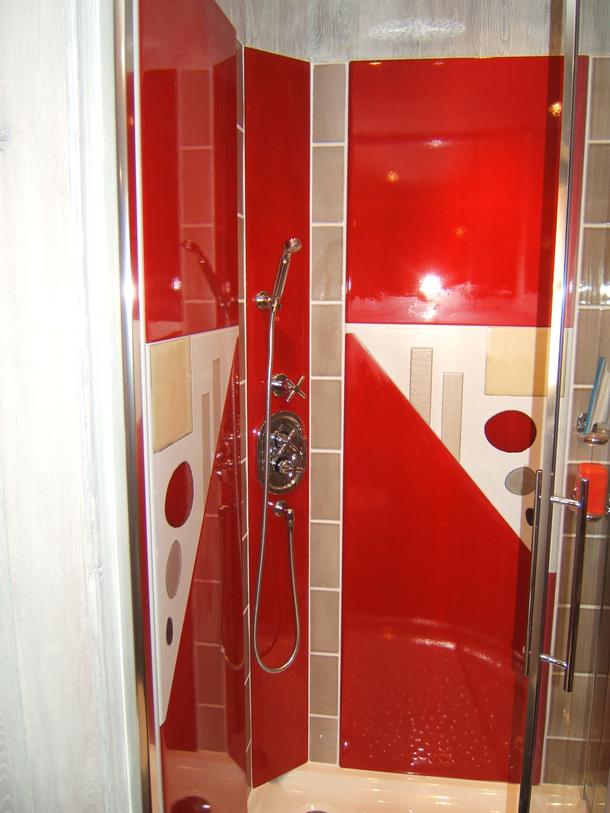 Salle de Bain Rouge Chinois